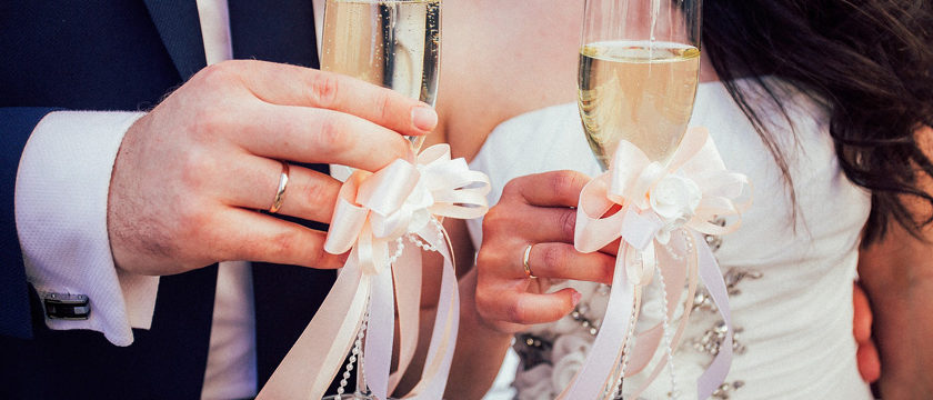 champagne pour un mariage