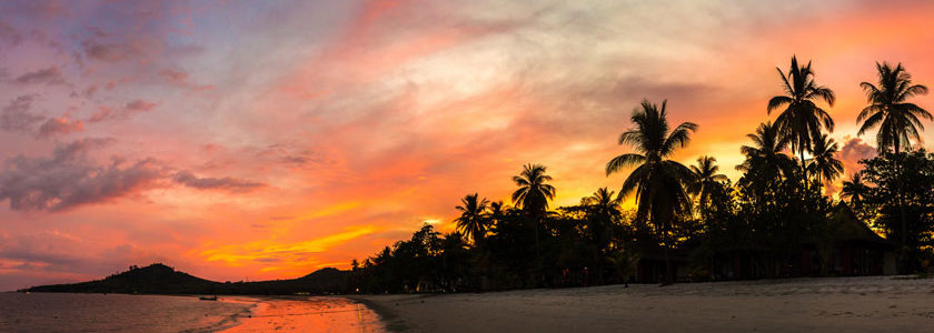 coucher de soleil à Bali