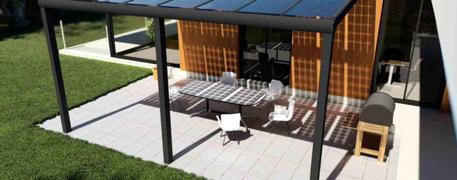 Pergola solaire photovoltaïque